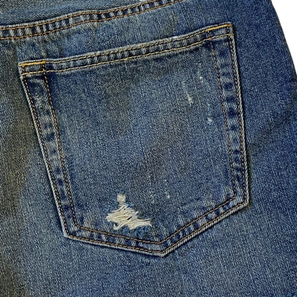 WE THE FREE Sophia Mid Rise Distressed Button Fly Denim Shorts Size 28 - Picture 10 of 15